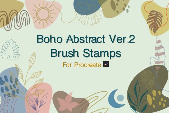 Download Boho Abstract Brush Stamps - Abstract Collection