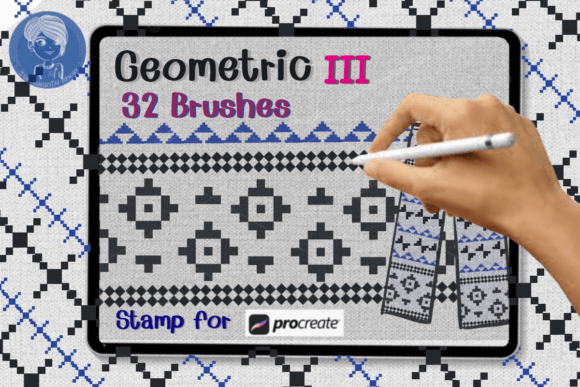 Download Geometric III Brush Stamp Procreate - Brush stamp procreate Collection