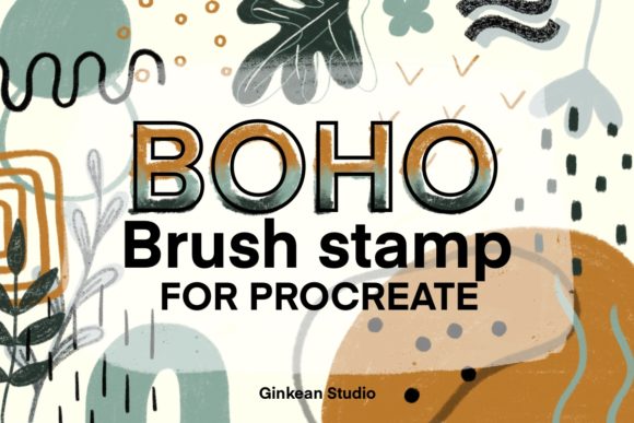 Download Abstract Shape Brush Stamp for Procreate - Abstract Collection