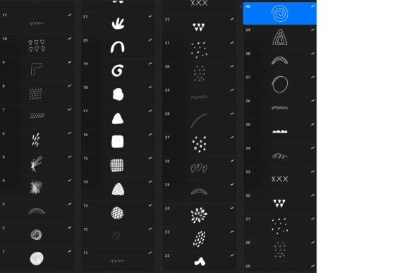 Download Procreate Stamps - Abstract Doodle - Abstract Collection
