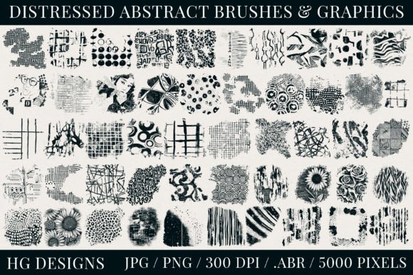 Download Distressed Abstract Brushes and Graphics - Abstract Collection