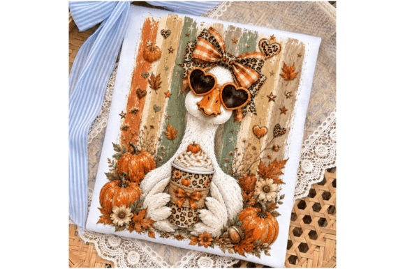 Download Preppy Fall Goose PNG,Autumn Pumpkin PNG - Fall Collection