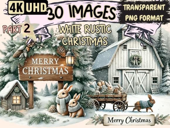 Download White Rustic Christmas Clipart P2 - Christmas clipart Collection