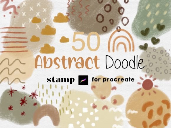 Download Procreate Abstract Stamps Boho Pastel - Abstract Collection