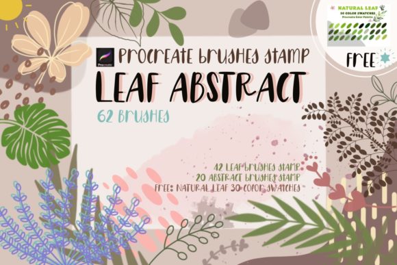 Download Leaf Abstract Procreate Brushes Stamp - Abstract Collection