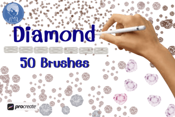 Download Diamond Set Brush Stamp Procreate - Brush stamp procreate Collection