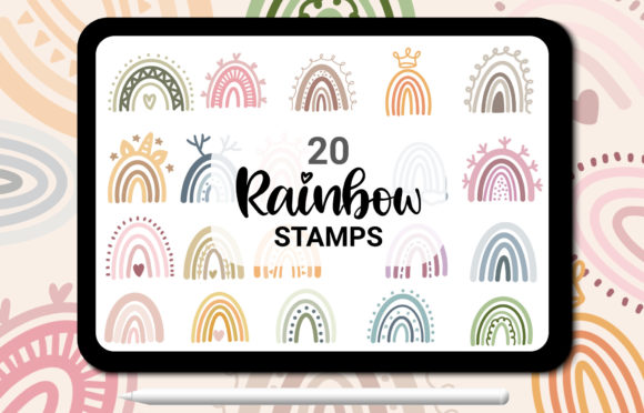 Download Brush Stamp Procreate - Rainbow - Brush stamp procreate Collection