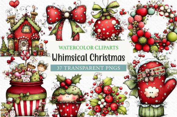 Download Whimsical Christmas Clipart - Christmas clipart Collection