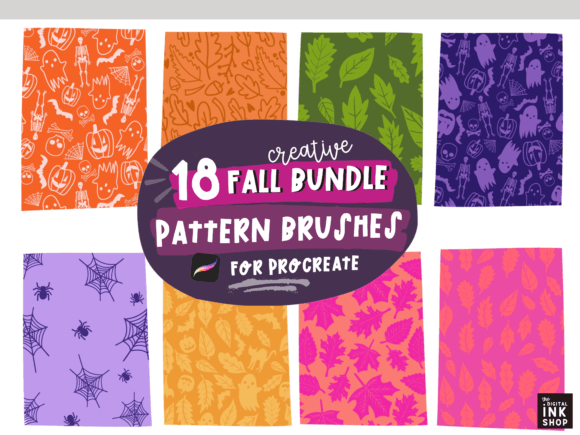 Download Seamless Fall Pattern Procreate Brushes - Fall Collection