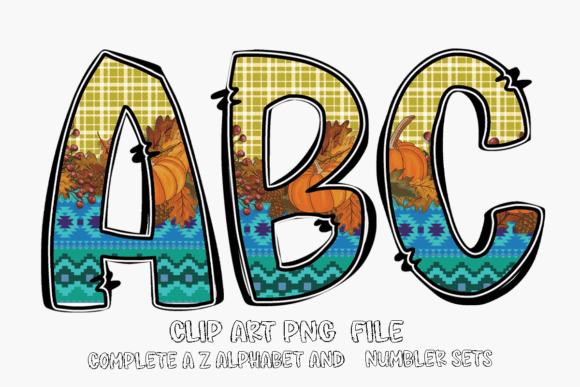 Download Fall Alphabet Aublimation Clipart PNG - Fall Collection