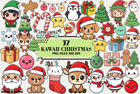 Download Kawaii Twinkle Christmas Clipart - Christmas clipart Collection