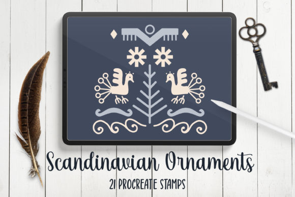 Download Scandinavian Abstract Procreate Stamps - Abstract Collection