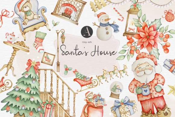 Download Watercolor Merry Christmas Clipart - Christmas clipart Collection