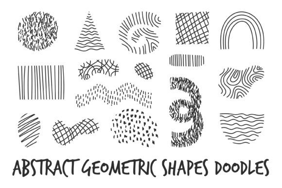 Download Abstract Geometric Shapes Doodles Lines - Abstract Collection