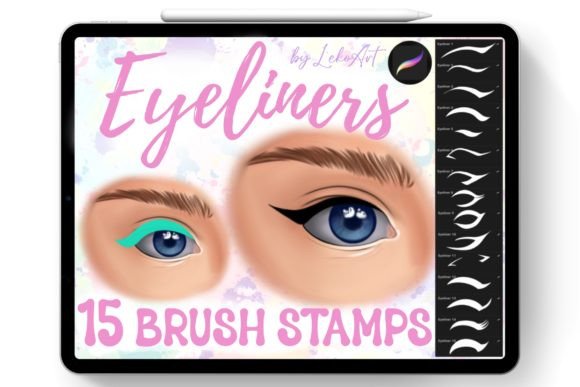 Download Eyeliner Brush Stamp Procreate - Brush stamp procreate Collection