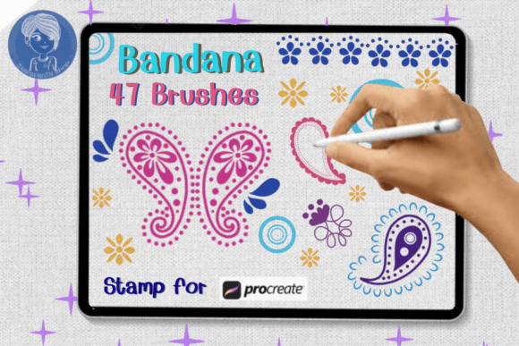Download Bandana Brush Stamp Procreate - Brush stamp procreate Collection