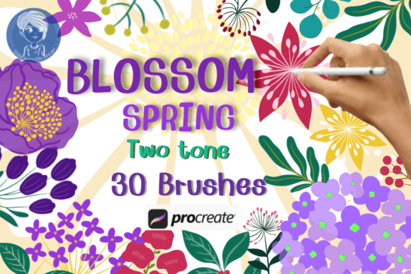 Download Blossom Spring Brush Stamp Procreate - Brush stamp procreate Collection