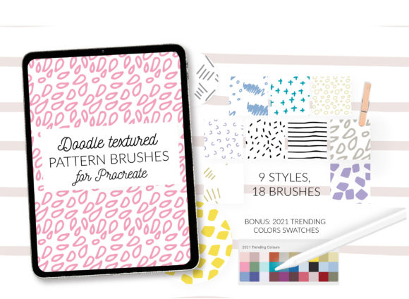 Download Doodle Dots Procreate Stamps. Abstract - Abstract Collection